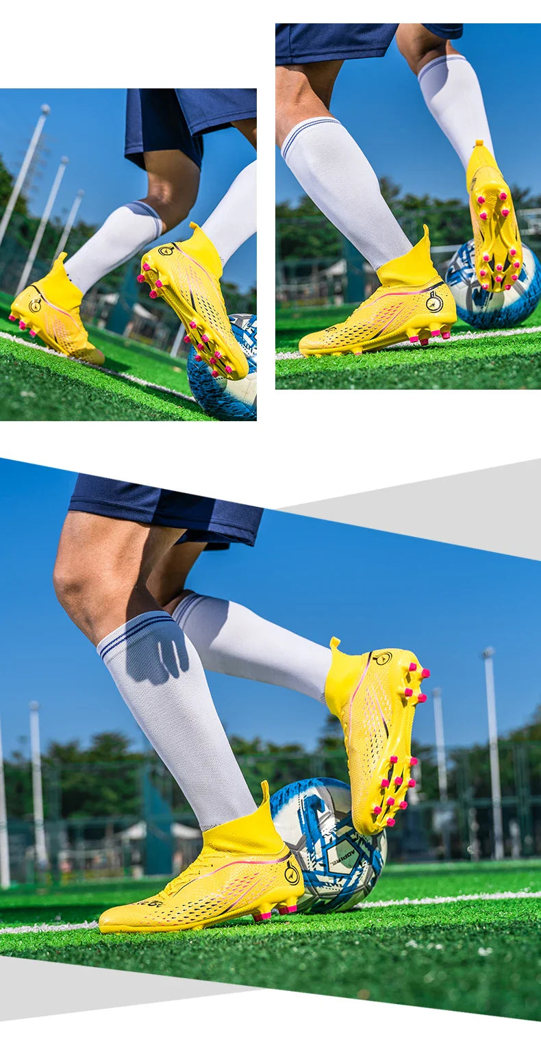 New MenFootball Boots High-quality  Soccer Shoes Professional Outdoor FG/TF Non-Slip Soccer Cleats Training Shoes Ultralight