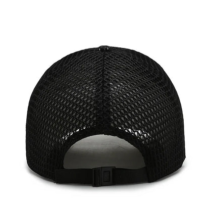 Men'S New Fashion Baseball Cap Summer Breathable Full Net Shade Fishing Cap Outdoor Leisure Sports Cap