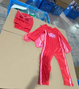 cosplay Blue Pajama Boys Girls Anime Hero Costume with Mask Cosplay Clothe Suit Child Halloween costume Birthday Party Kids Gift