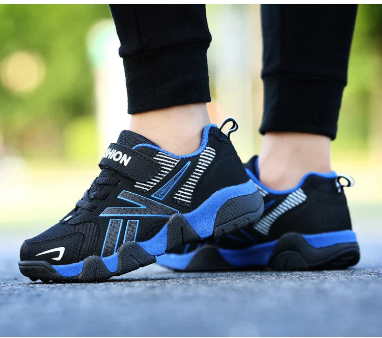 Children's Sneakers for Boy Lightweight Sport Tennis Shoes Fashion Breathable Mesh Kids School Running Basketball Shoes Non Slip