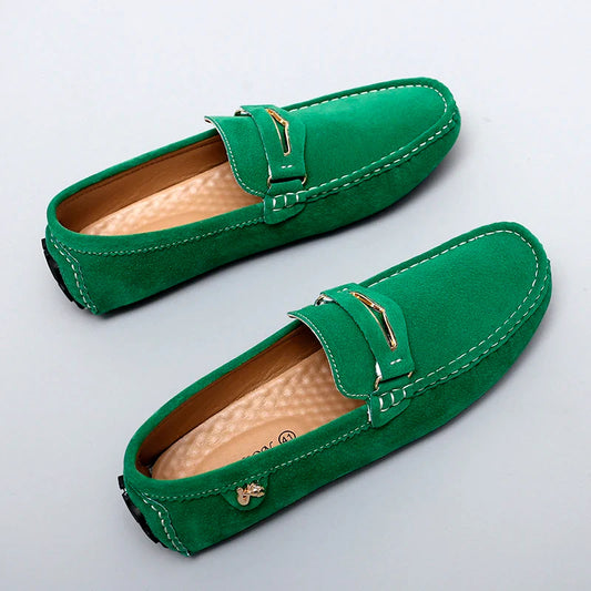 48 Sapatos Casuais Masculinos de Couro, Estilo Britânico, Tipo Slip-On, Sem Cadarço, Leves, Antiderrapantes, para Dirigir, Presente de Halloween 2025 Outono, Novidade, Estilo Casal Fosco, Tamanho Extra Grande