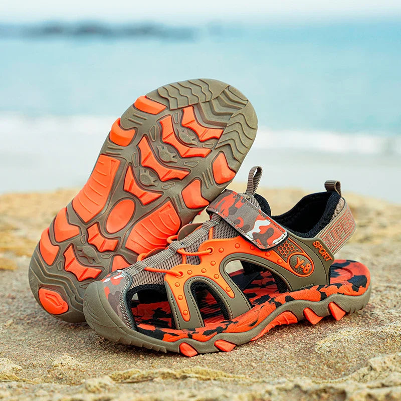 Outdoor Boys Sports Sandals Kids Summer Shoe Sneaker 2026 New Non-slip Soft Breathable Casual Walking Beach Water Sandal for Boy