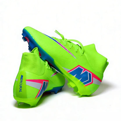 999Y High Quality Mens Soccer Shoes Training Non-Slip Turf Soccer Cleats Boys TF/FG Football Sneakers Chuteira Campo 35-46