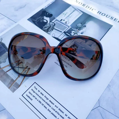 New Large Frame Circular Shape Sunglasses Women Design Brand Fashion Sun Glasses Outdoor Driving Lady Eyewear UV400 Gafas De Sol