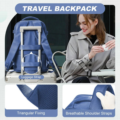 Travel Backpack for Women Men, Ryanair Backpack 40x20x25 Cabin Airplane Luggage EasyJet 45x36x20 Backpack Business Laptop Bag