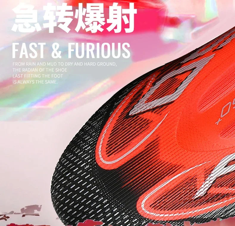Men Professional TF Soccer Shoes Resistant Casual Grass Studded Male Non Slip Fast Foo451·a