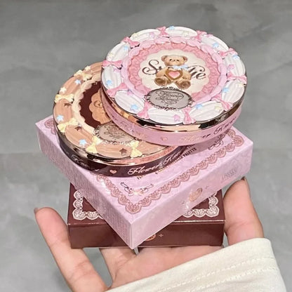 Makeup Set Swan Ballet Concealer Palette Embossed Blusher Shine Lipstick Kit With Bag THE SWEETIE BEAR Bunny Garden