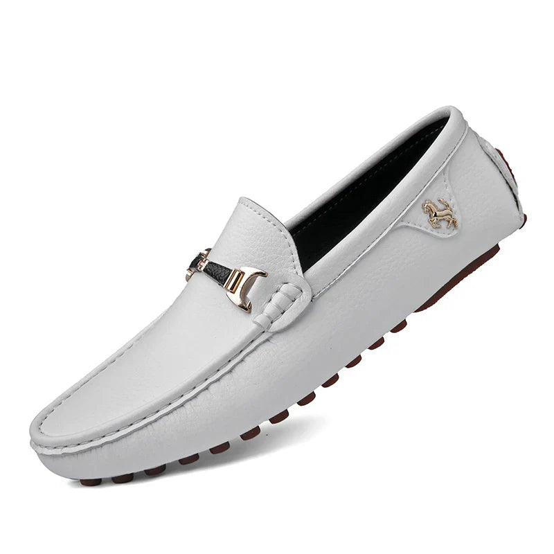 Men's Leather Shoes Drving Shoes Soft Comfortable Slip on Office Man Formal Shoes Wedding Party Casual Shoe Breath Lazy Loafers