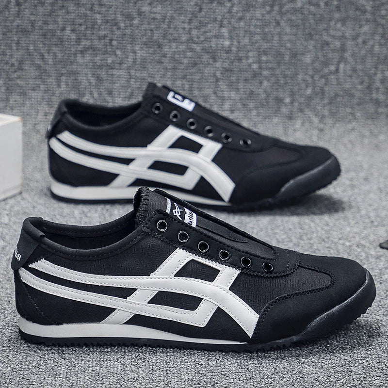 Design Canvas Mesh Shoes Men Casual Sneakers Flat Sports Shoes Walking Running Ligthweight Anti-skid Breathable