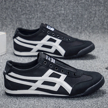 Design Canvas Mesh Shoes Men Casual Sneakers Flat Sports Shoes Walking Running Ligthweight Anti-skid Breathable