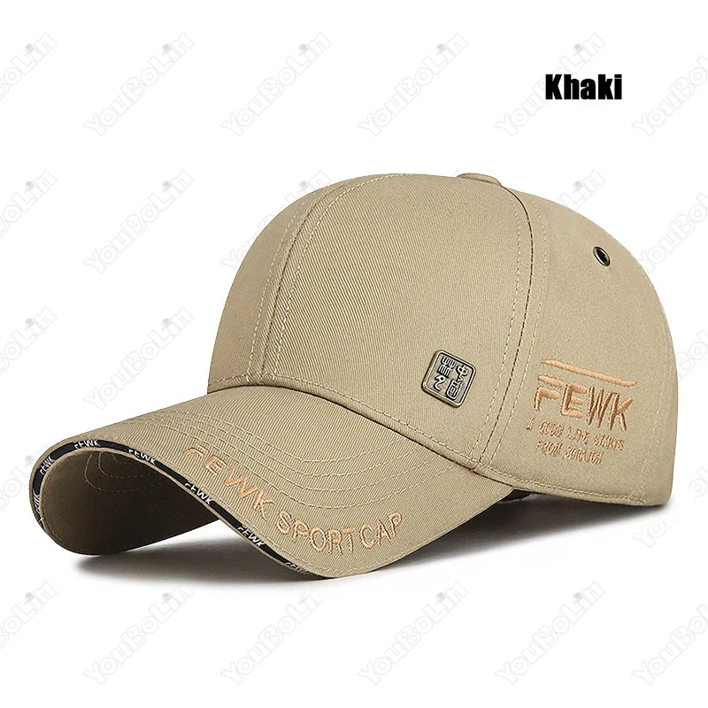 High Quality Chinese Style FEWK Letter Embroidery Cotton Adjustable Baseball Cap Sun Hat Trucker Caps Dad Hats