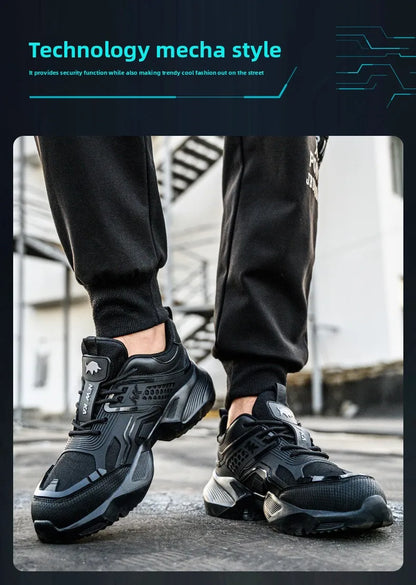 Labor Protection Shoes Are Lightweight Odor Resistant Breathable Smash Resistant Puncture Resistant Wear-resistant Safe for Work