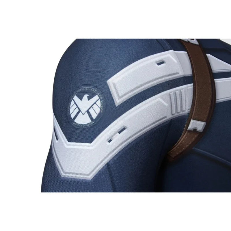 Captain America Cosplay Costume 3D Printed Spandex Zentai Suit for Men Superhero Halloween Party  Cosplay Outfit