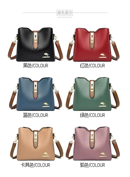 New High-quality Large Capacity PU Classic Women's Shoulder Bags 2025 Fashion Concise Light Luxury Versatile Style Crossbody Bag