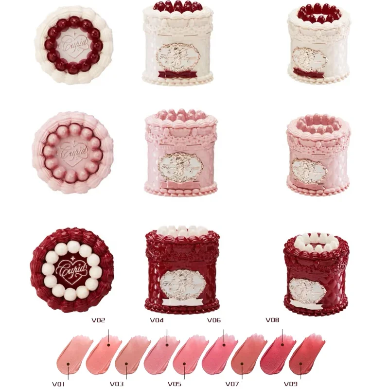 Strawberry Cupid Box Collection Make Up Sets Cosmetics Full Set Palette Pressed Powder Blush Lipstick Mystery Box