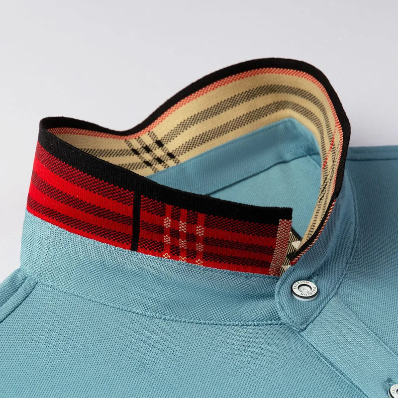 2025 new luxury men's short sleeved summer high-quality designer boutique brand embroidered polo shirt business casual T-shirt