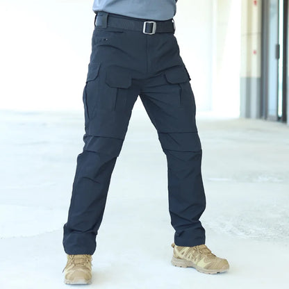 summer Multi-pocket Work Tactical Pants Men Outdoor Waterproof Sports Hiking Climbing Pants Combat Military Cargo Trousers