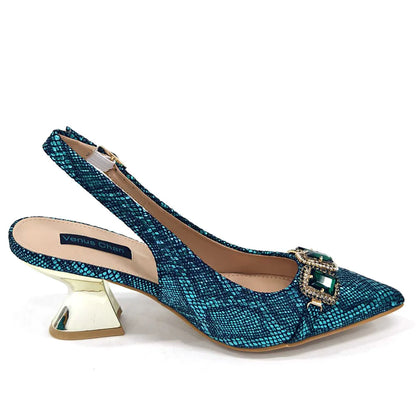 Rhinestone Pointed-Toe High Heels Shoes and Bags Set for Women Wedding and Party Elegant Luxury Fashion in Wine Color