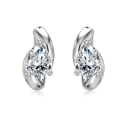 1.6cttw Waterdrop Moissanite Huggies Hoop Earrings with Certificates 925 Sterling Silver Pear Cut Diamond Earring for Women Men