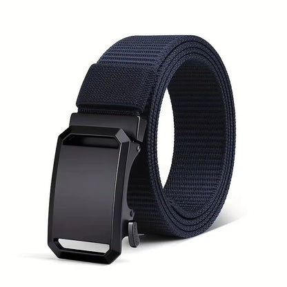 Newest Automatic Buckle Belt Canvas Tactical Waist Belt Durable Casual Outdoor Hunting Golf Adventure Training Pant Belt for Man