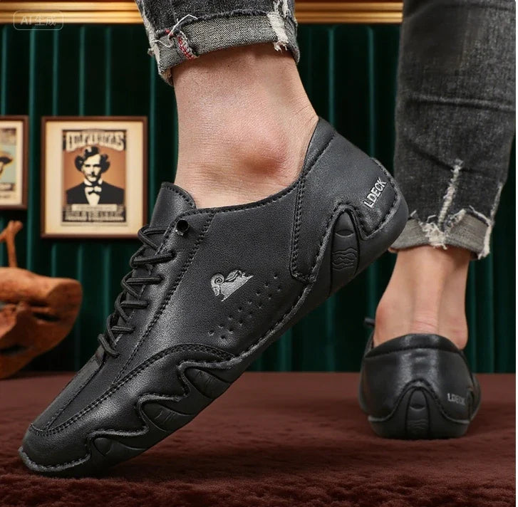 Botas de Tornozelo Masculinas Costura da Moda Leves Confortáveis Sapatos Casuais para Caminhada Tênis Respiráveis para Exterior Dirigir