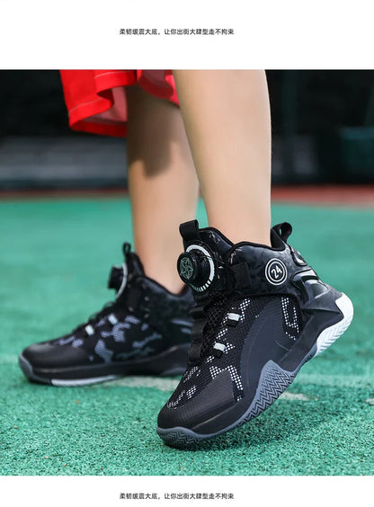 High-Quality Breathable Casual Basketball Shoes for Boys Fashionable Children's Footwear for Comfort And Style