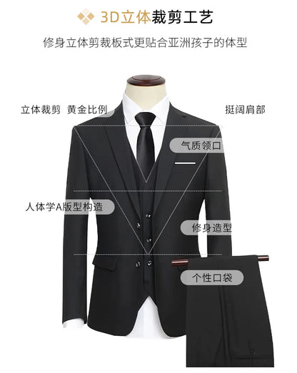 Spring Autumn Children Boy Wedding Suit Teenager Kids Formal Elegant Suits For Boy 1-14 Years Boys Suits Teens Suits Outfit Set