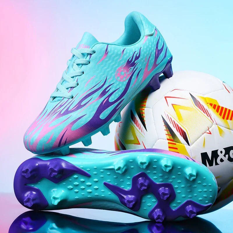 New Kid Match Boys Professional Football Boots Sneakers Soccer Shoes Comfortable Outdoor Match Non-Slip Sports Shoes Unisex