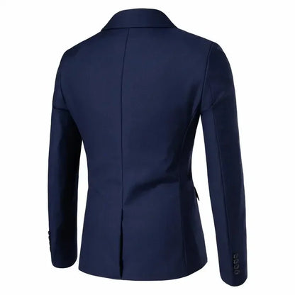 Suit Men's (Blazer+ Vest + Trousers) Fashionable Business Solid-color Wedding British-style Workwear, Casual Performance Suit