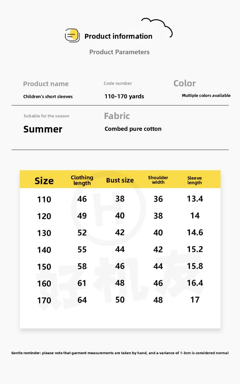 Summer Kids Boys T-Shirt+Shorts 2-Piece Set Printing Children Teen Loose Comfortable Sports Casual Clothes 7-17 Years Old