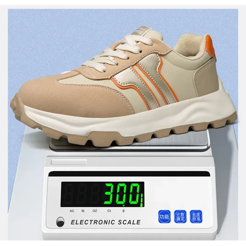 New Women's Safety Shoes with Anti Smashing and Anti Piercing Lightweight Soft Sole and Steel Toe Caps for Work Shoes
