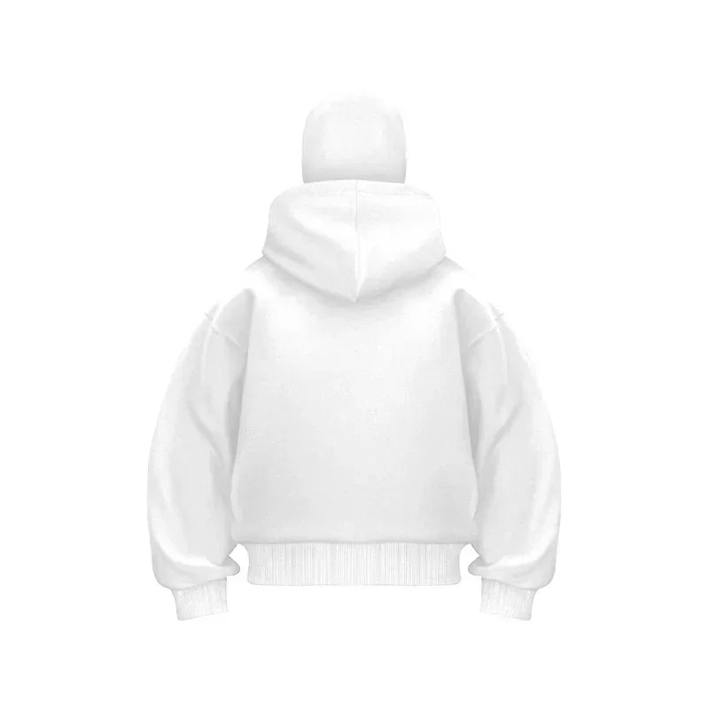 Sweatshirt with Hooded Face Mask Zipper DesignMen's Balaclava Zip Hoodie Winter Warm Casual Sports Jacket Outdoor Activities