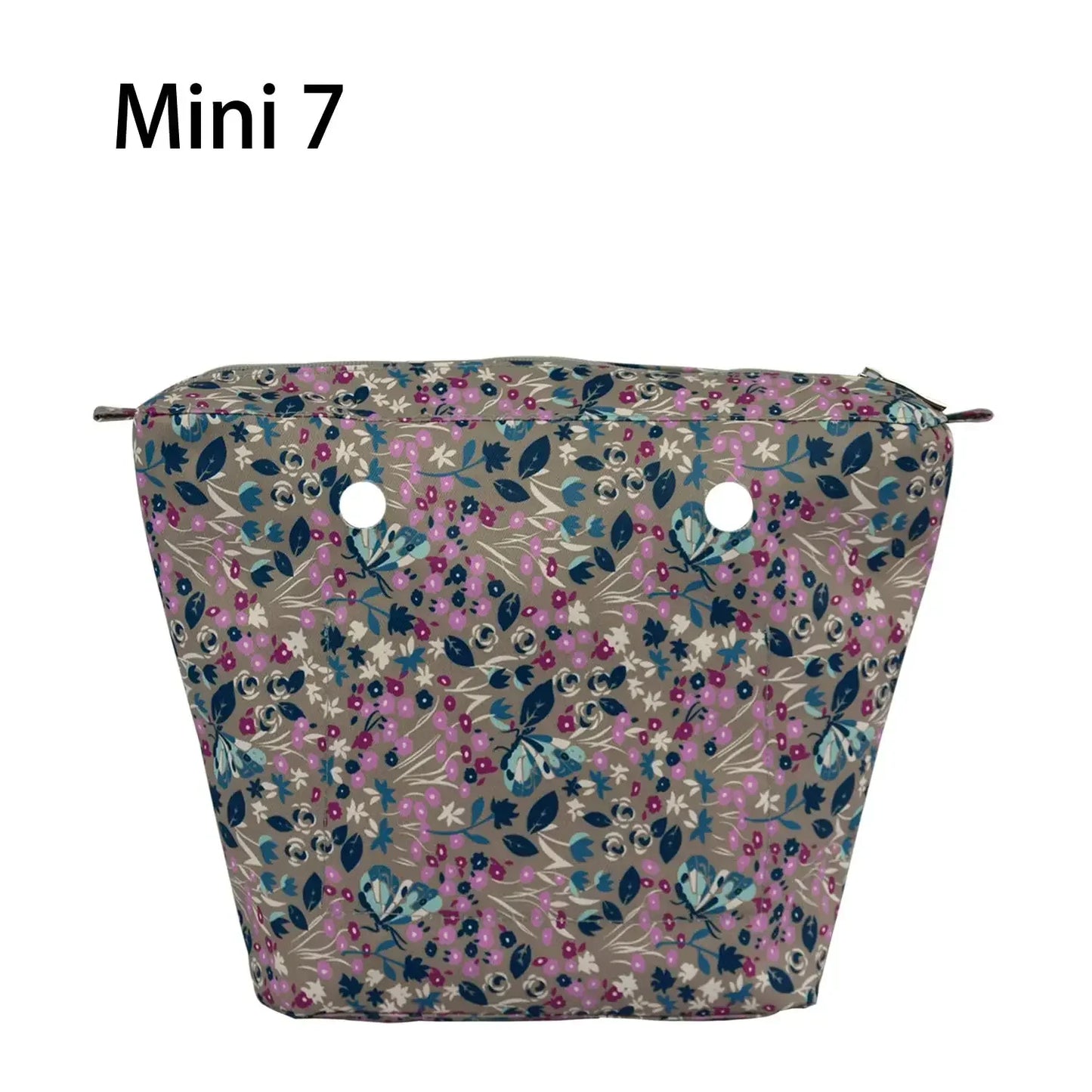 Composite Twill Cloth Waterproof Inner Lining Insert Zipper Pocket for Classic Mini Obag Senior Inner Pocket for O Bag