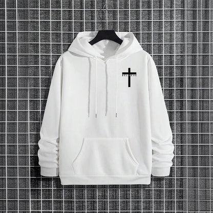 Hoodies 2026 Fall Winter Hooded Long Sleeve Sweatshirts Man Of Faith Lion Print Hoody Outerwear