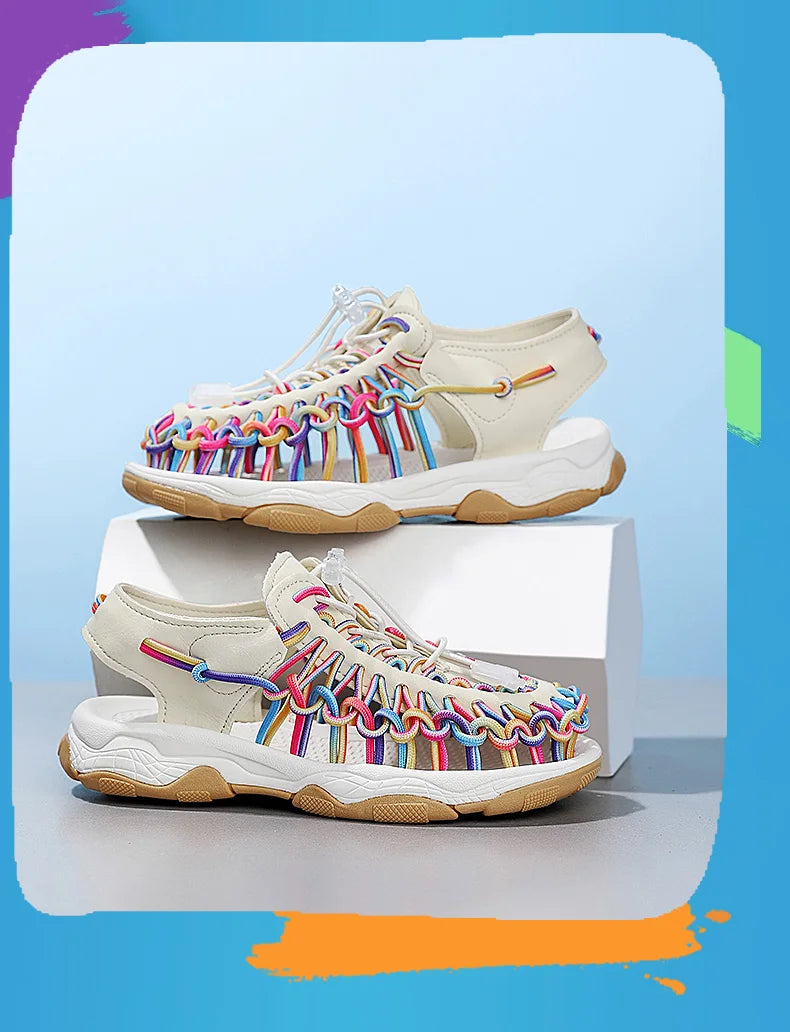 Hot Sale Kids Sports Sandals Summer Boys Beach Shoes Outdoor Sneakers Sandals Rubber Non-slip Casual Sandals for Children