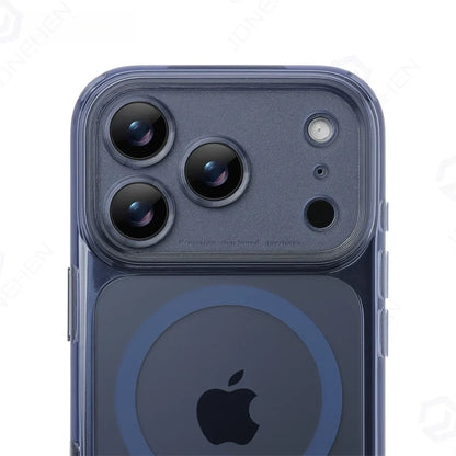Business Matte Clear Camera Button Magnetic Case For iPhone 17 Pro Max Air 17pro Detachable Lens Shockproof Cover For Magsafe