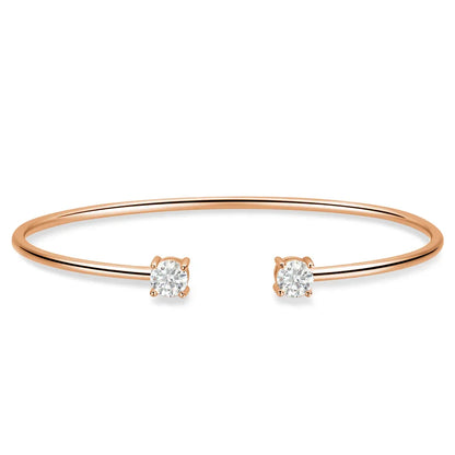 5mm 0.5ct Round Cut Moissanite Bracelet for Women S925 Silver Plated 18K Gold GRA Certified Wedding Charm Bracelet Jewelry
