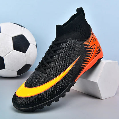 New Men Football Boots Kids Ankle Cleats Grass Soccer Shoes Futsal Indoor Sport Match Training TF/FG Hot-selling High-quality