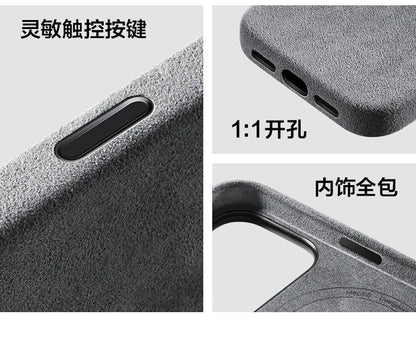 Italian Case for IPhone 17 Pro Max 17Pro with MagSafe Wallet Camera Button Magnetic Cover Orange Blue Protective Case