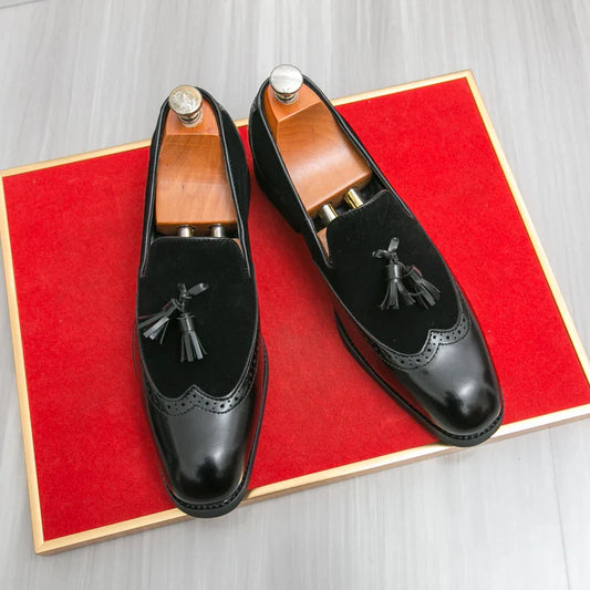 Summer New Low Cut Mens Leather Shoes Simple Classic Personalized Casual Shoes Anti Slip Outdoor Wear-resistant Work Shoes