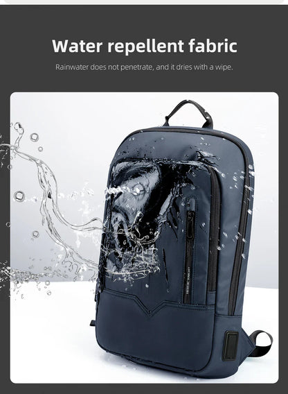 Slim Backpack For Men 15.6 Inch Laptop Bags Waterproof Minimalist Business Backpack With USB Charging Casual Travel Work Bag