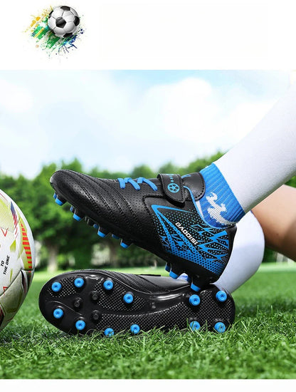 New Children Soccer Boots Sports Society Field Boy Football Shoes Futsal Fast Indoor Sneaker Original Ankle Cleats Football Boot