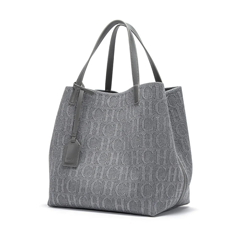 Women's Luxury Design Multi functional Handheld Shopping Handbag Fashionable New 2024 Solid Color Handbag