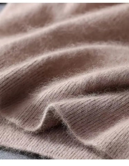 Men's Sweater Pullover Short Sleeved Summer Mink Knit Sweater Loose Round Neck Solid Color Half Sleeved Simple T-Shirt Casualtop