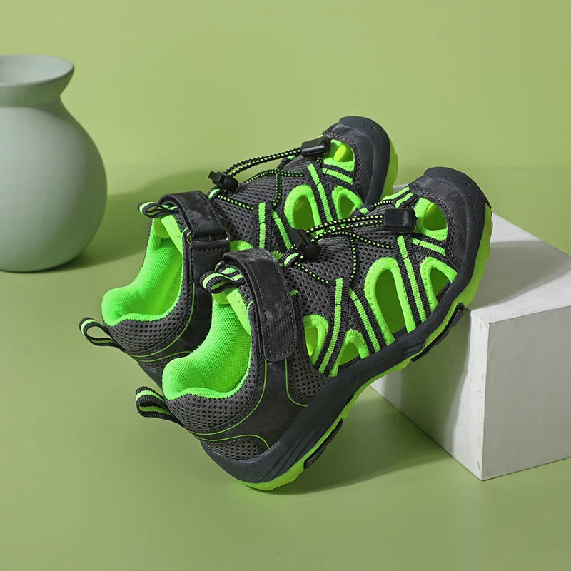 Summer Boys Sandals Outdoor Beach Children Shoes Sneaker Fashion Breathable Non-slip Kids Casual Sports Sandals Shoes for Boy
