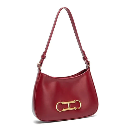Retro Style Pure Colour Design Fashion Classic Women's Handbag Leisure Simple Match Women's Shoulder Bag
