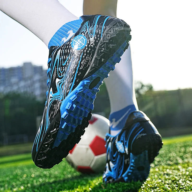Men's football shoes with stud pattern for men, women, children, boys, teenagers, sports sneakers, outdoor training shoes