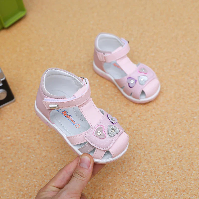 Children Sandals Summer Little Girl Sandals Baotou Girls Beach Sandals Hollow Breathable Baby Shoe