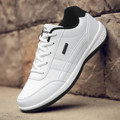 Shoes for Men Leather Sneaker Waterproof Casual Comfortable Men's Sneaker Lace Up Footwear Vulcanized Man Shoe Masculino