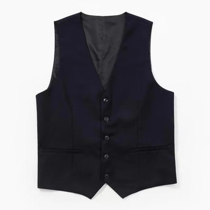 Man Three-piece Sets Fashion Turn Down Collar Coat+Single-breasted Vest+Pant Male Outfit Solid Color Business Wedding Men Suit